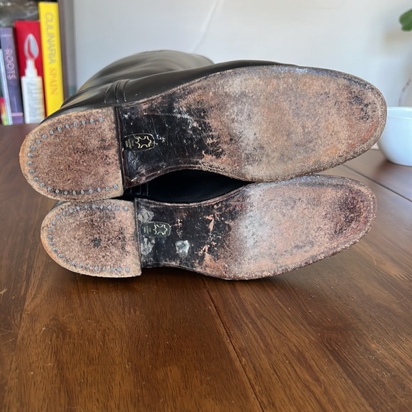 Vintage Black Leather Equestrian Boots - Made in England. Excellent Condition. - Picture 8 of 10